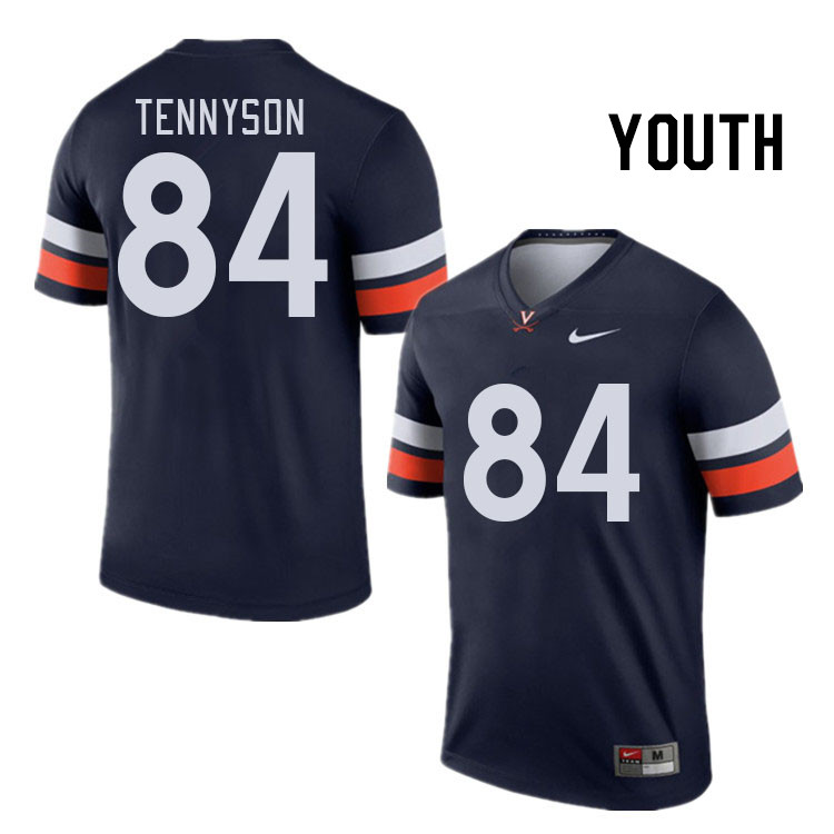 Youth #84 Dillon Tennyson Virginia Cavaliers College Football Jerseys Stitched Sale-Navy - Click Image to Close